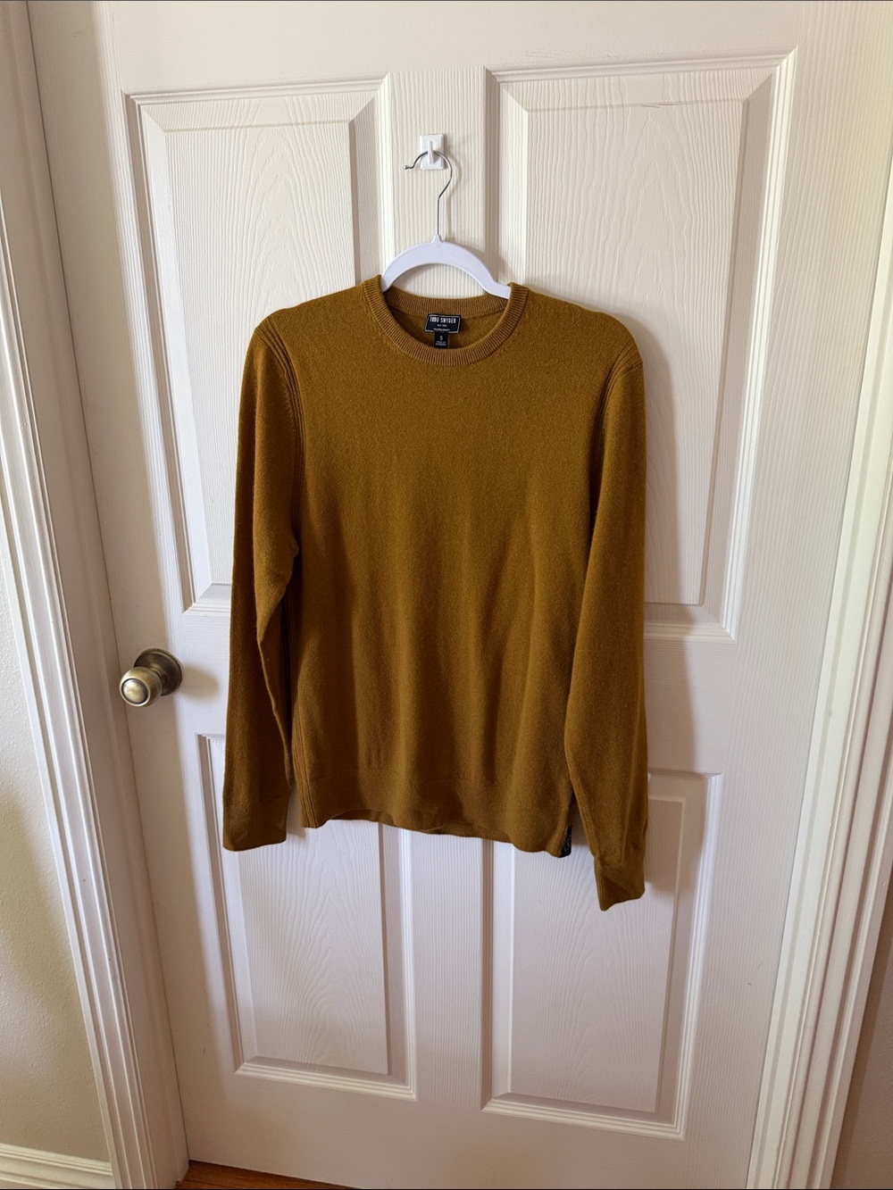 Todd Snyder Mustard Yellow Crewneck Sweater Sz S.  Box50